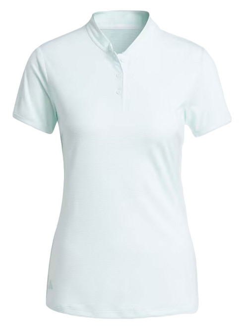 adidas Women's Essentials Dot Polo Shirt - White/Semi Flash Aqua